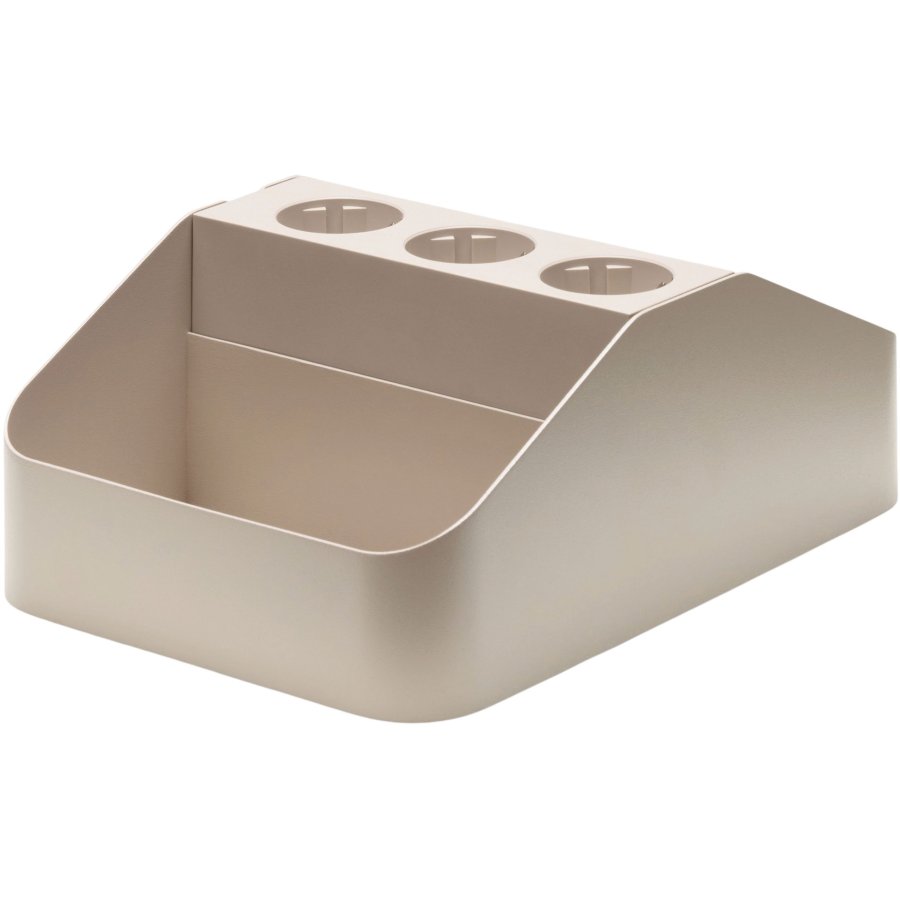 Pedestal Power Bar Tray Double 25x10 cm, Oat